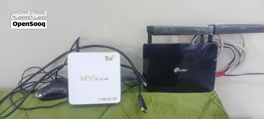  1 راوتر TP-Link + رسيفر MXQ PLUS 5G