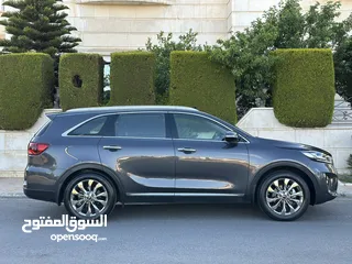  6 KIA SORENTO (SX) 2019 وارد الوكالة قاطع  مسافة 80 الف كم فل كامل اعلى صنف فحص كامل