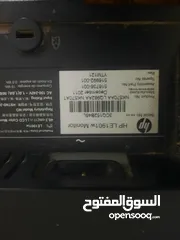  5 شاشة "hp le1901w 19 مع ستاند متحرك موضح كلشي بالصور