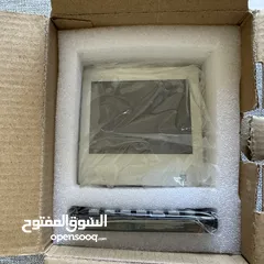  4 مكبر صوت واي فاي ذكي مع شاشه بنظام اندرويد  تعمل باللمس راديو بلوتوث لون ابيض