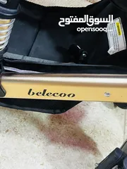  4 كرسي طعام ماركه mamalove  وعربايه شارع belco بيلكو جديد