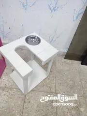  2 طاولة ارجيلة مع صحن او بدون صحن