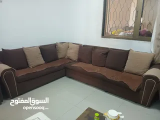  2 طقم  كنب كامل حرف L + مفردة وثنائية