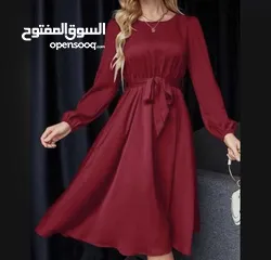  1 فستان SHEIN ماروني اللون