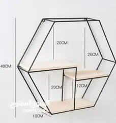  4 وهاي الرفوف الحديد والخشب هي اللمسة اللي بتكمل المكان بسعر 50 شيكل وكل 3 بسعر 99 شيكل مش مجرد