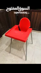  5 مستلزمات اطفال مختلفة للبيع : كرسي طعام اطفال مرتفع وكرسي هزاز