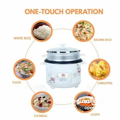  5 طنجرة طبخ الارز و المفتول الكهربائيه   حبه بحبه و الخضار و اللحوم لمذاق ممبز دون التصاق و  اقتصاديه