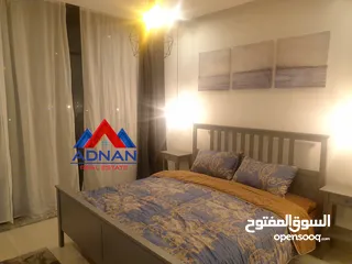  6 عبدون شقة مفروشة one bedroom في برج للإيجار