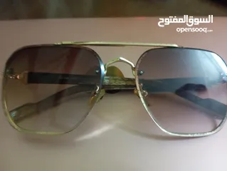  1 نظارة كارتير ايطالي اصلي اطار ذهبي