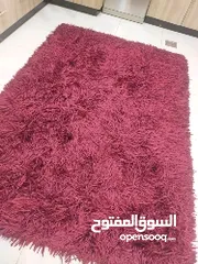  1 سجاد لون خمري حرير يدوي من صيدا 1.5*230