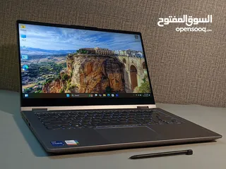  2 جهاز لينوفو : Lenovo ThinkBook 14s yoga  الجهاز (2in1) يعني بتحول لتابلت