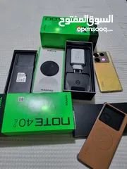  6 رام 24 مستعمل اخو الجديد Not 40 pro جيجا 256 أغراضة والكرتونه الأصلية كفالة الشركة متوفر توصيل