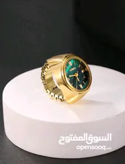  3 وصل الجديد والحصري في عدن خاتم على شكل ساعة بسعر مغري جدا