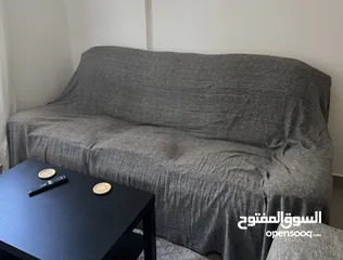  1 Sofa leather 3 seats +lazy chair للبيع