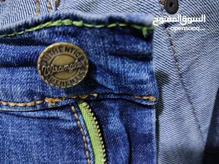  3 بنطلون جينز  نوع Wrangler لون ازرق لبسه واحده