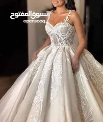  1 شروة بدل زفاف ابيض وملون