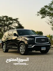  10 انفنتي QX80 2018 بنظافة مميزة ممشى قليل