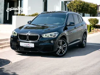  1   BMW X1 SDRIVE 20i 2018  FSH  0% DP  GCC SPECS  MINT CONDITION