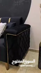  4 طقم كورنر 9 مقاعد لون أسود استعمال شهرين