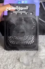  7 مروحة تبريد صغيرة محمولة مع رذاذ ماء بارد