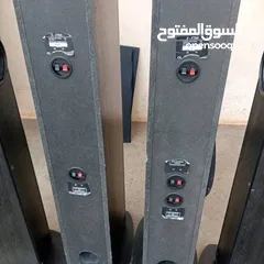 6 سماعات كينود خشب تقيل مع 2 صب وفر مسرح منزلي