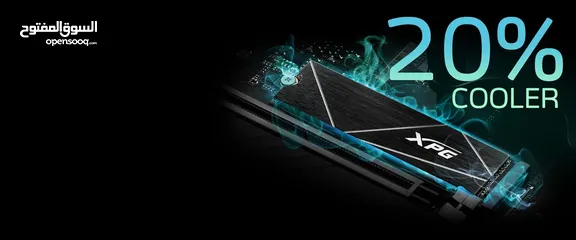  6 ADATA XPG GAMMIX S70 BLADE 2TB PCIe Gen4 M.2 SSD - WORK WITH PS5 مخصص لبلايستيشن 5 بسرعات عالية