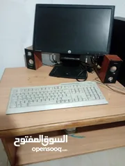  1 كمبيوتر hpمع كامل عدهته مستعمل للبيع 65