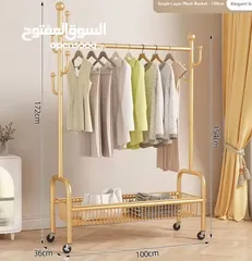  2 ستاند الملابس الذهبي رتّب غرفتك وعِش أجواء الفخامة علّق الجواكت والفساتين بكل أريحية