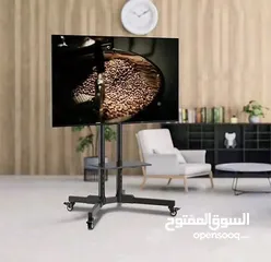  3 ستاند تلفزيون متحرّك بجودة عالية وتصميم عصري لو عندك شاشة كبيرة وبدك حامل قوي وثابت او بدك تنقل شاشة