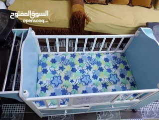  3 سرير اطفال نظيف جدا استعمال قليل العنوان المعقل سوق حطين