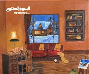  2 Original Artwork, Acrylic Painting. (Canvas Size:- 25x30cm)