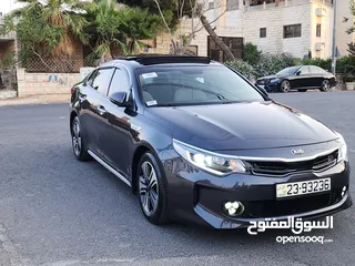  12 كيا اوبتما 2018 هايبرد اعلى اضافات جميع الضافات بلوراما جلد بحالة الشركة