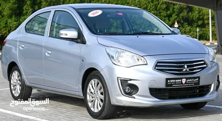  1 Mitsubishi Attrage 2020 1.2L GCC, accident-free, in excellent condition 470 p.m