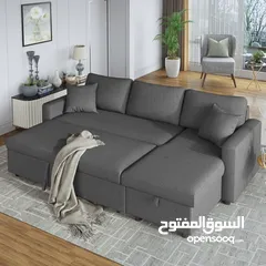  1 Brand new L shape sofa cum bed with storage for sale