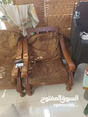  1 طقم كنب خشب زان