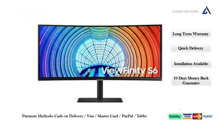  1 Samsung 34 inches ViewFinity S6 Ultra WQHD 100Hz Premium Business Monitor LS34A650U