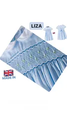  4 New UK embroidery handmade smocked  فستان ليزا سموكنج صناعة انجليزية ملوكية فاااخرة جودة عاليةdress