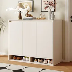  2 خزانة أحذية خشبية