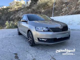  2 سكودا رابيد 2019 دهان شركة ممشى قليل 97 الف ك/م