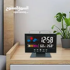  17 ساعة قياس درجة حرارة المكان و الرطوبه  الالكترونيه