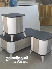  2 طاولات وسط خشب ودهان الون اختياري مكون من ثلاث قطع تفصيل حسب المقاس