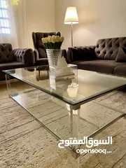  4 طاوله زجاج اكريليك