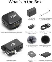 3 DJI Mic Mini (2 TX + 1 RX + Charging Case)