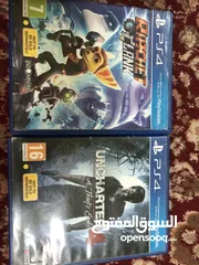  1 اشرطة بلاستيشن 4 uncharted4 وRATCHET