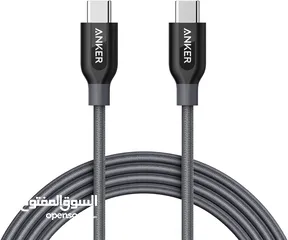  7 كابل Anker PowerLine+ من USB-C إلى USB-C   ANKER PowerLine Select+ USB-C to USB-C Cable