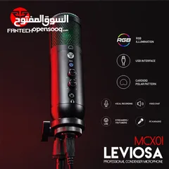  2 مايك FANTEC الاصلي - صوت احترافي وعازل للضجيج المحيط - مزود بمفتاح لاضافة صدى للصوت لقراءة القرآن