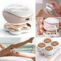  6 *فلوليس ازالة شعر الجسم 4 رؤؤوس FLAWLESS الأصلي*  جهاز فلوليس الحديث لإزالة شعر الجسمط