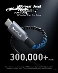  2 Anker Prime USB-C to USB-C Cable (240W, Upcycled-Braided) Style: 3 ft -NEW -MEAGByte