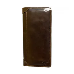  2 Companion Long Bi-Fold Leather Wallet and Card Holder - Slim Fit Pocket Size