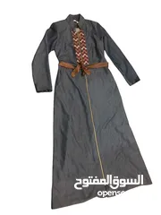  1 فستان جينز قماش ناعم ب 5 فقط